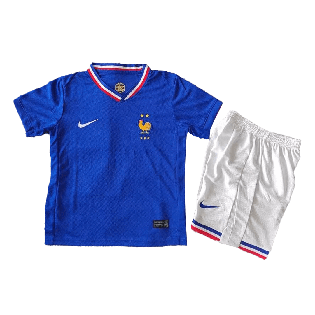Maillot de foot domicile France Enfant (Maillot + Short + Chaussettes) Euro 2024