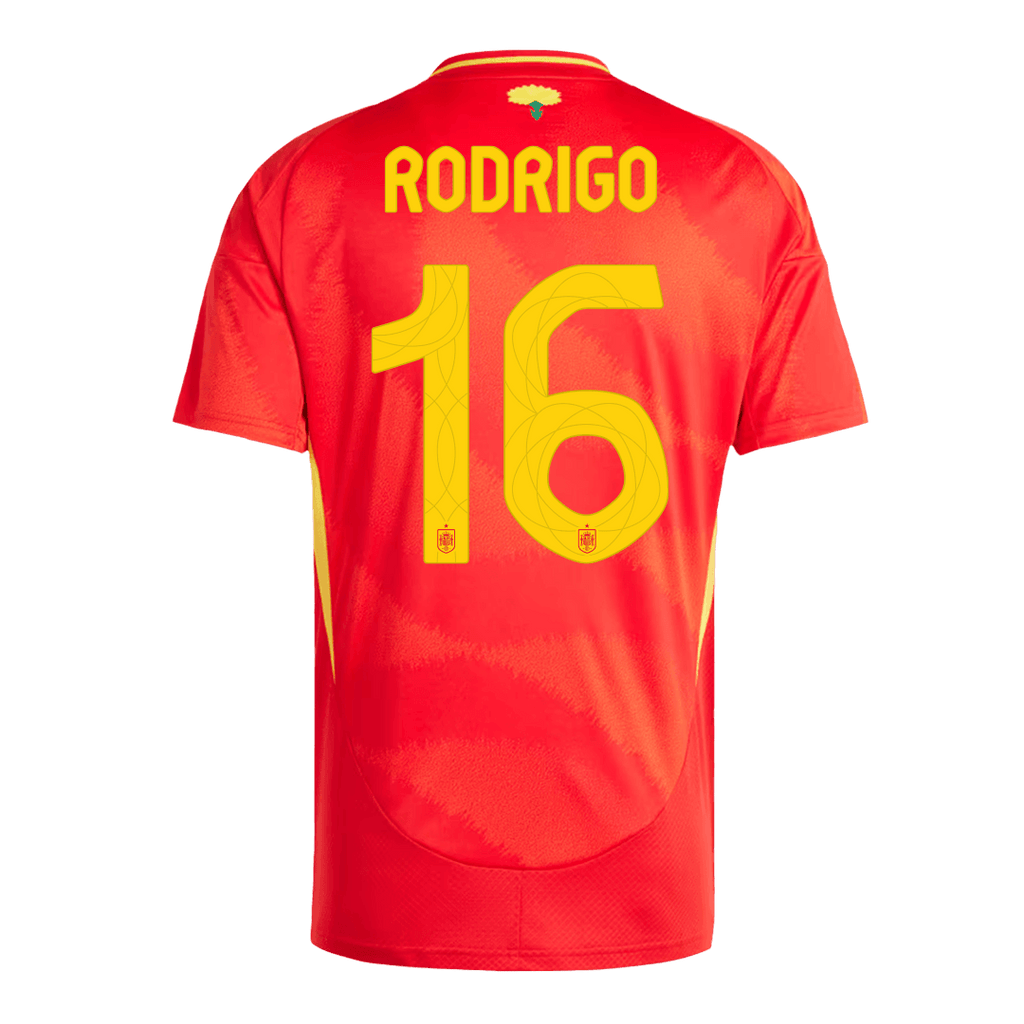 Equipaciones de fútbol RODRIGO #16 España Camiseta de fútbol local Eurocopa 2024