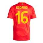 Equipaciones de fútbol RODRIGO #16 España Camiseta de fútbol local Eurocopa 2024
