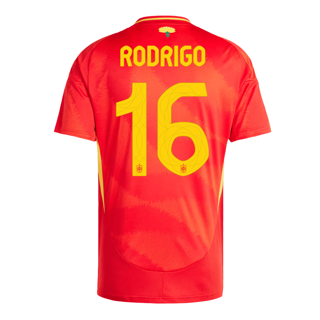 Equipaciones de fútbol RODRIGO #16 España Camiseta de fútbol local Eurocopa 2024