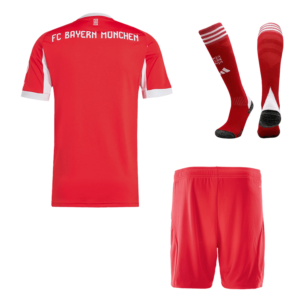 Soccer Kits Bayern Munich Home Soccer Jersey Kit(Jersey+Shorts+Socks) 2025/26 Red