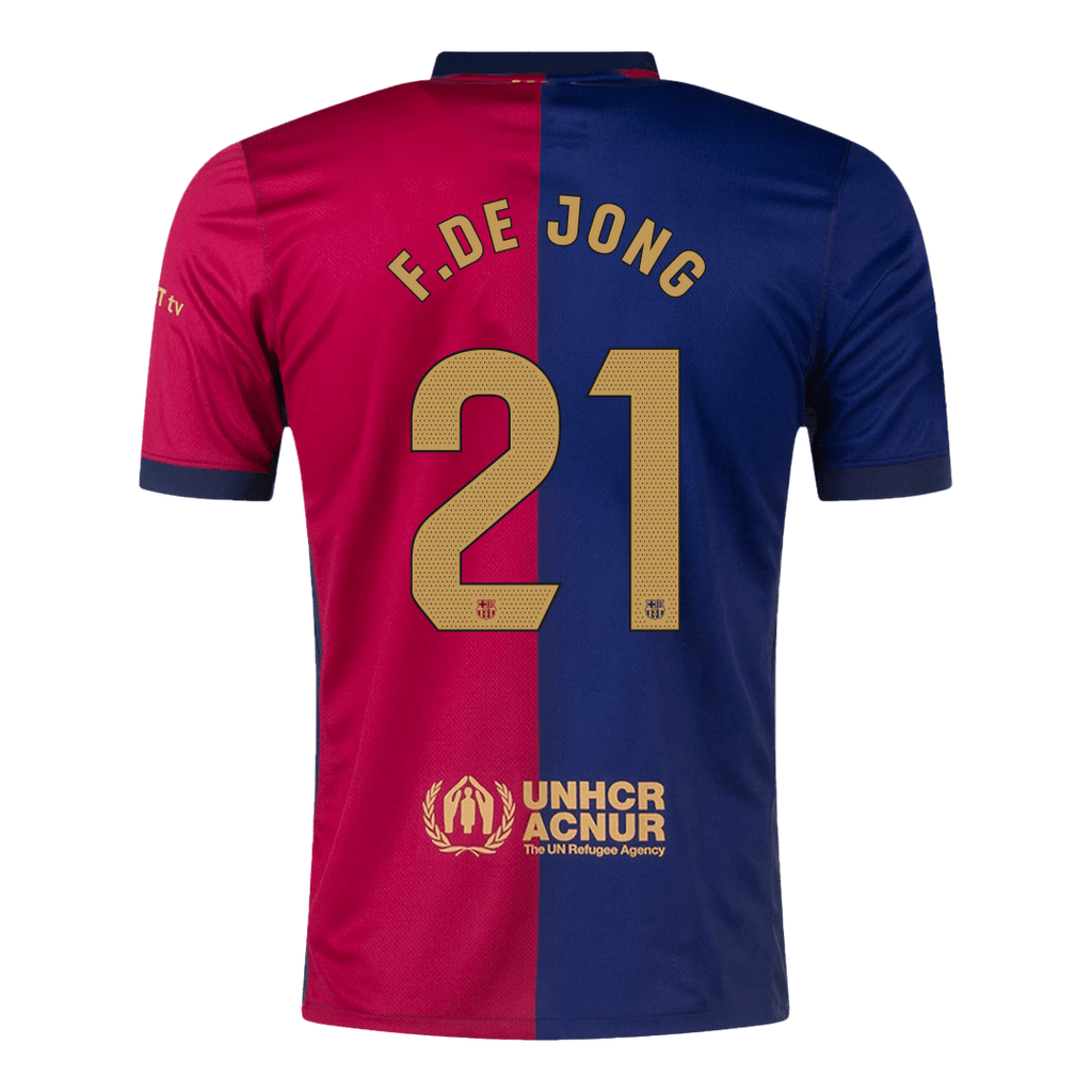 Maillot de football F.DE JONG #21 Barcelone Domicile 2024/25