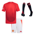 Camiseta de fútbol local del Manchester United para niños (camiseta, pantalón corto y calcetines) 2024/25