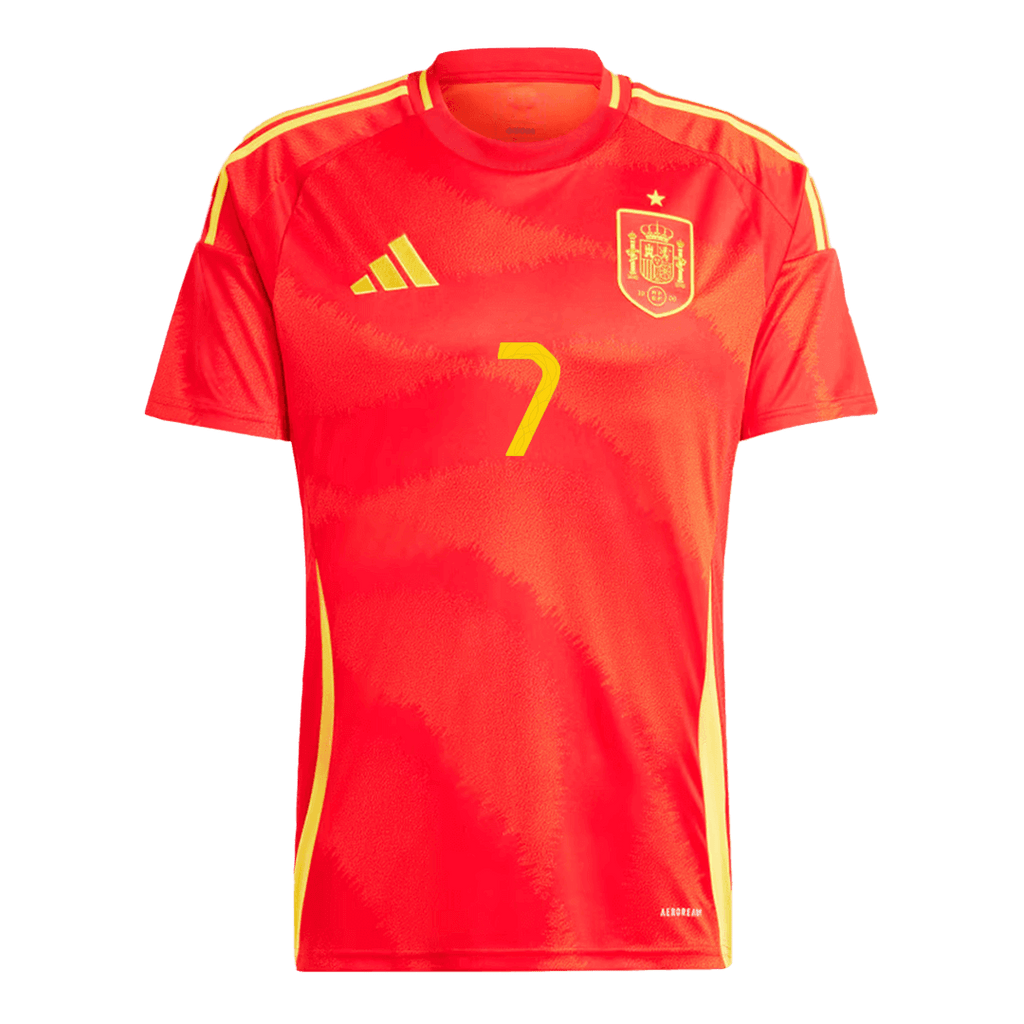 Maillot de football MORATA #7 Espagne Domicile Euro 2024