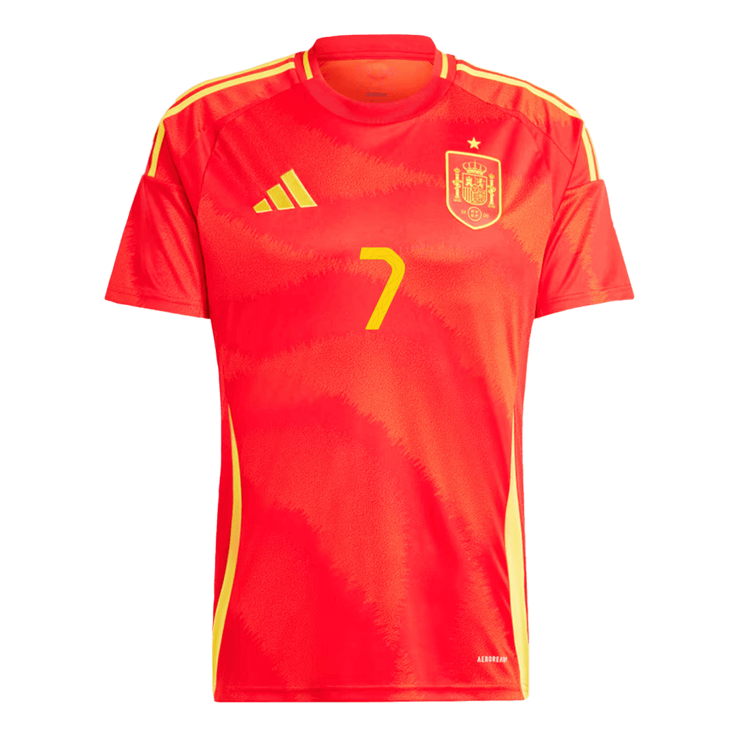 Maillot de football MORATA #7 Espagne Domicile Euro 2024