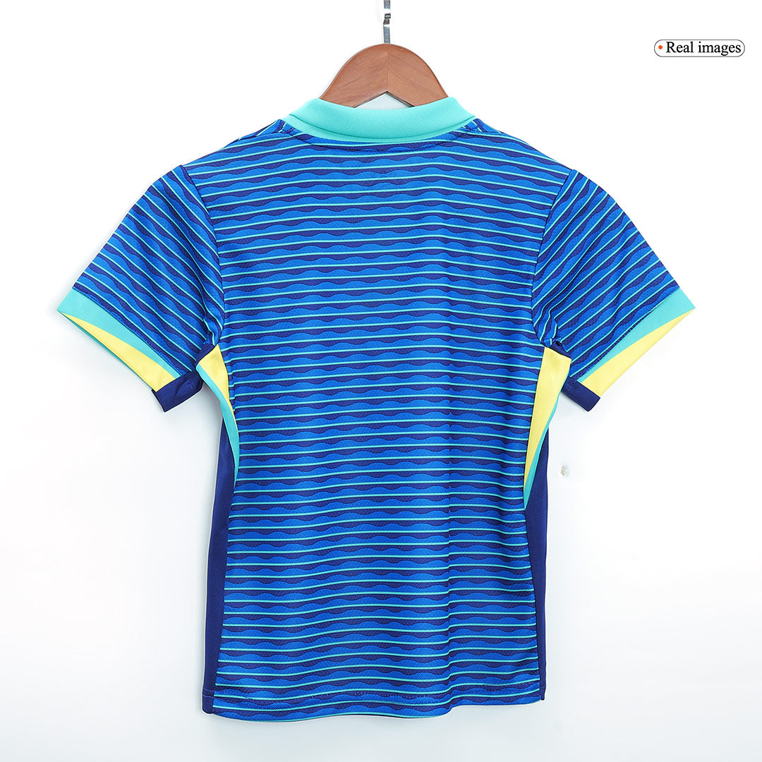 Maillot de football extérieur Brésil pour enfant (maillot + short) Copa America 2024