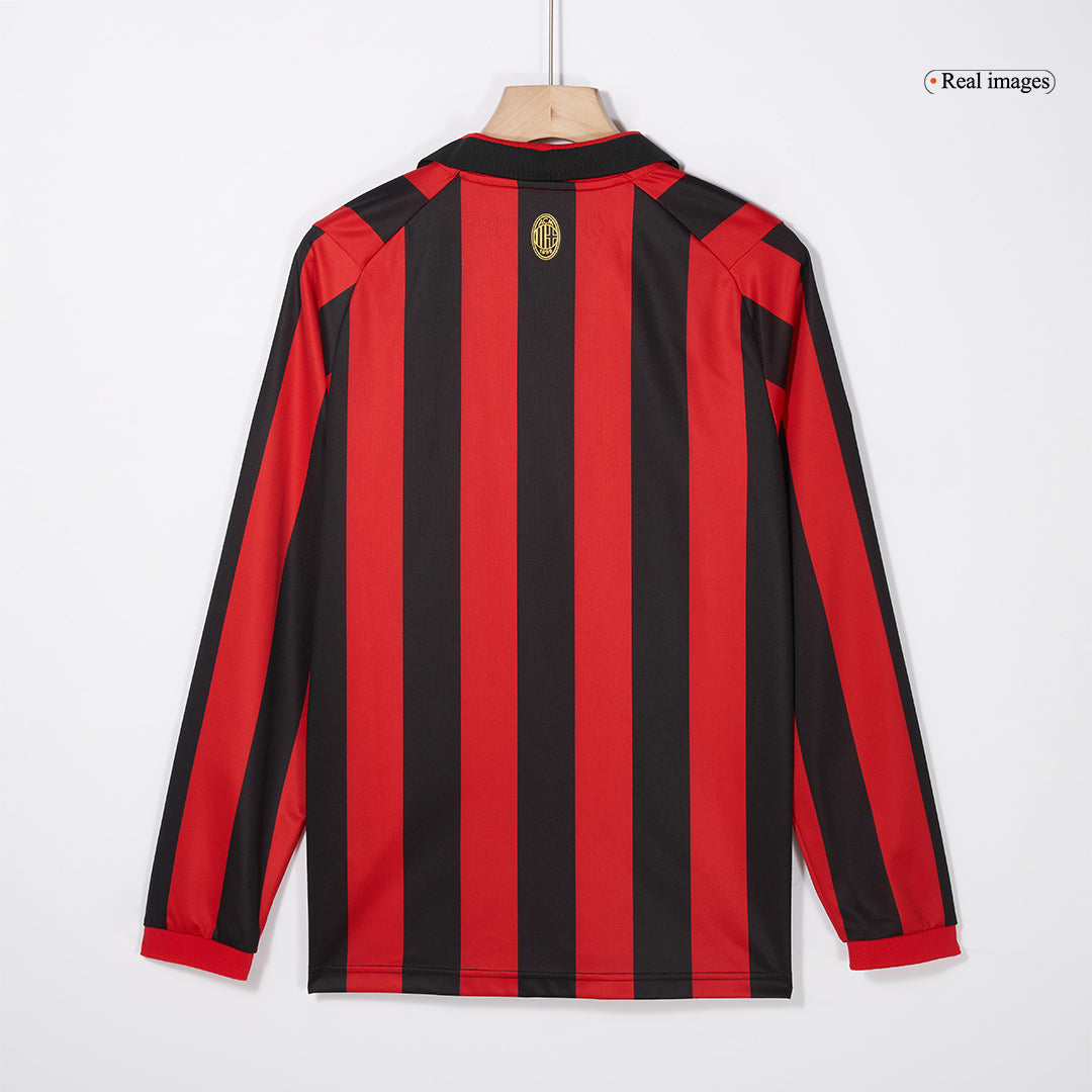 Soccer Kits #125 AC Milan 125th Anniversary Long Sleeve Soccer Jersey 2024/25