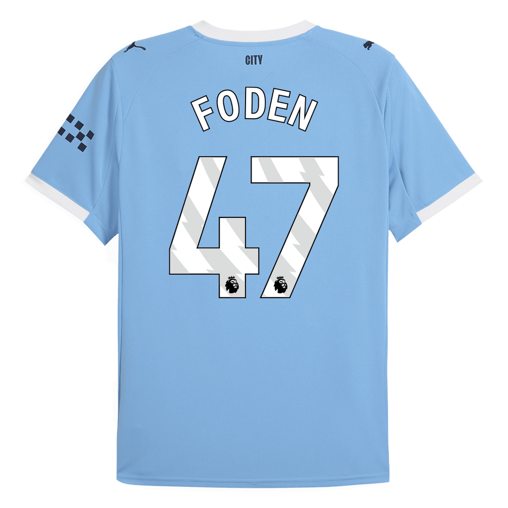 Maillot de football FODEN #47 Manchester City Domicile 2025/26 Bleu