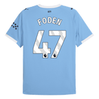 Maillot de football FODEN #47 Manchester City Domicile 2025/26 Bleu
