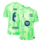 Maillot de football GAVI #6 Barcelone Third Extérieur 2024/25 - UCL£¨Logo Spotify sans texte£©