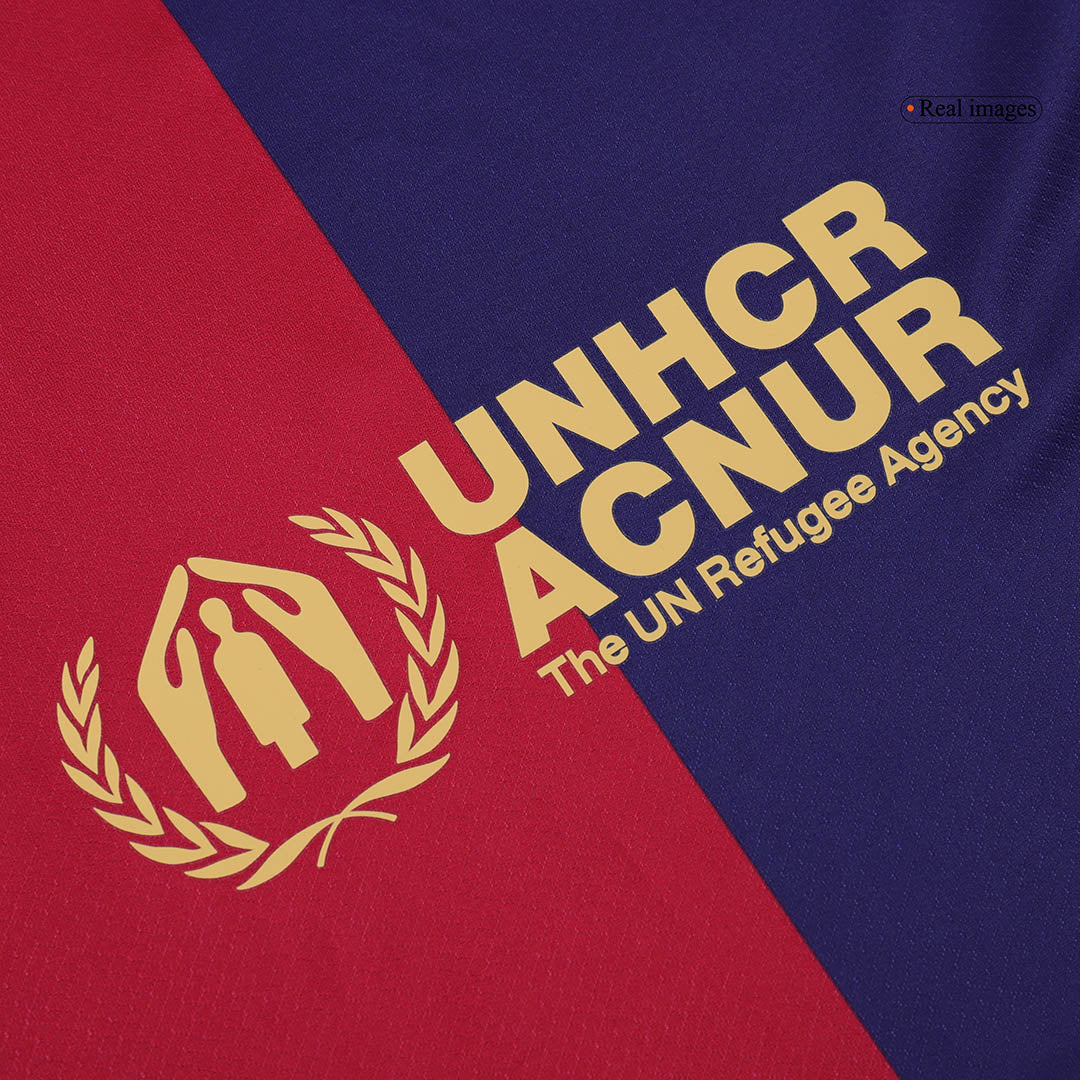 Soccer Kits Barcelona Home Football Shirt 2024/25 - Spotify Logo Without Text