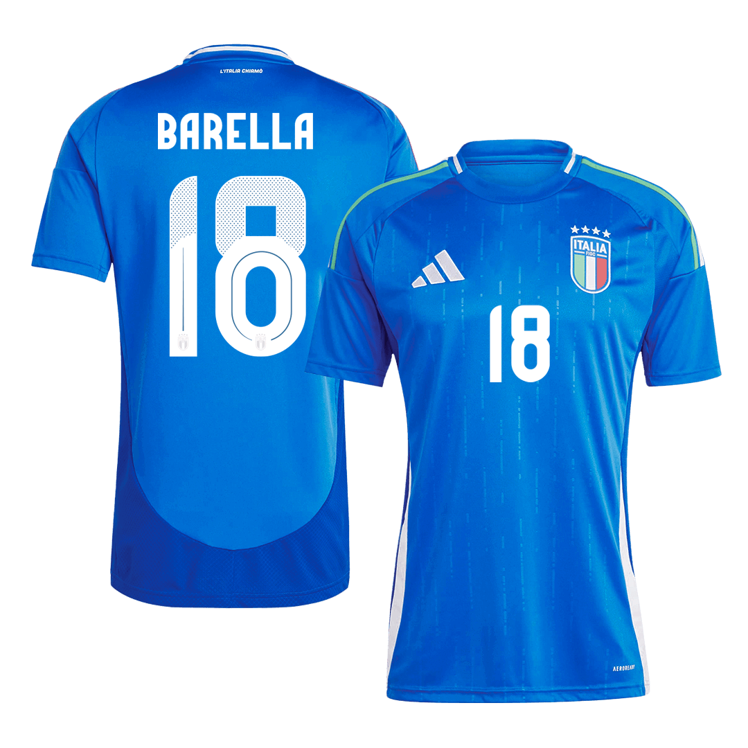 Soccer Kits BARELLA #18 Italy Home Soccer Jersey Euro 2024