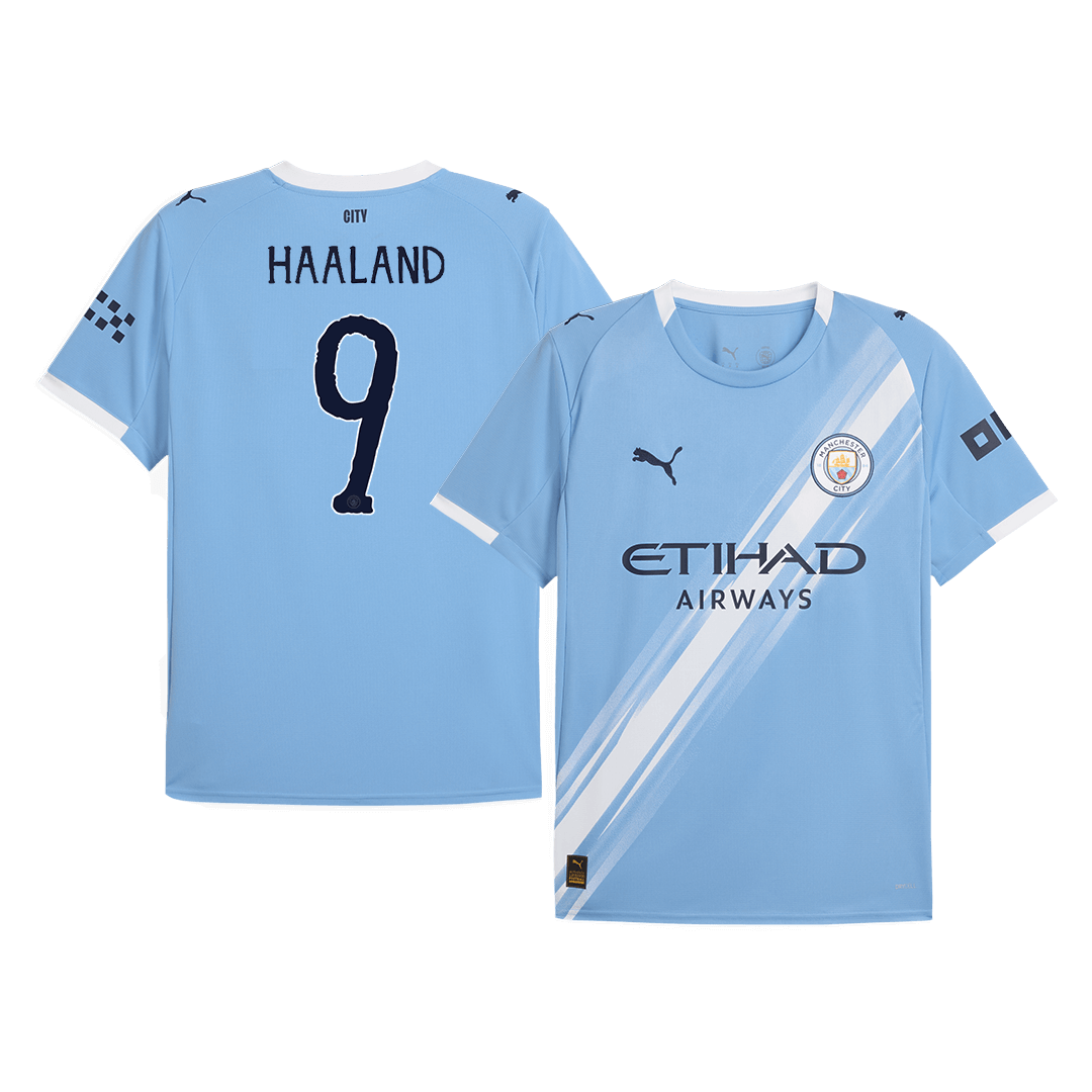 Maillot de football HAALAND #9 Manchester City Domicile 2025/26 Bleu - Coupe du Monde des Clubs