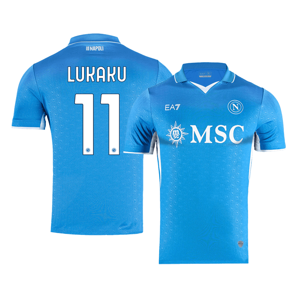 Soccer Kits Authentic LUKAKU #11 Napoli Home Soccer Jersey 2024/25