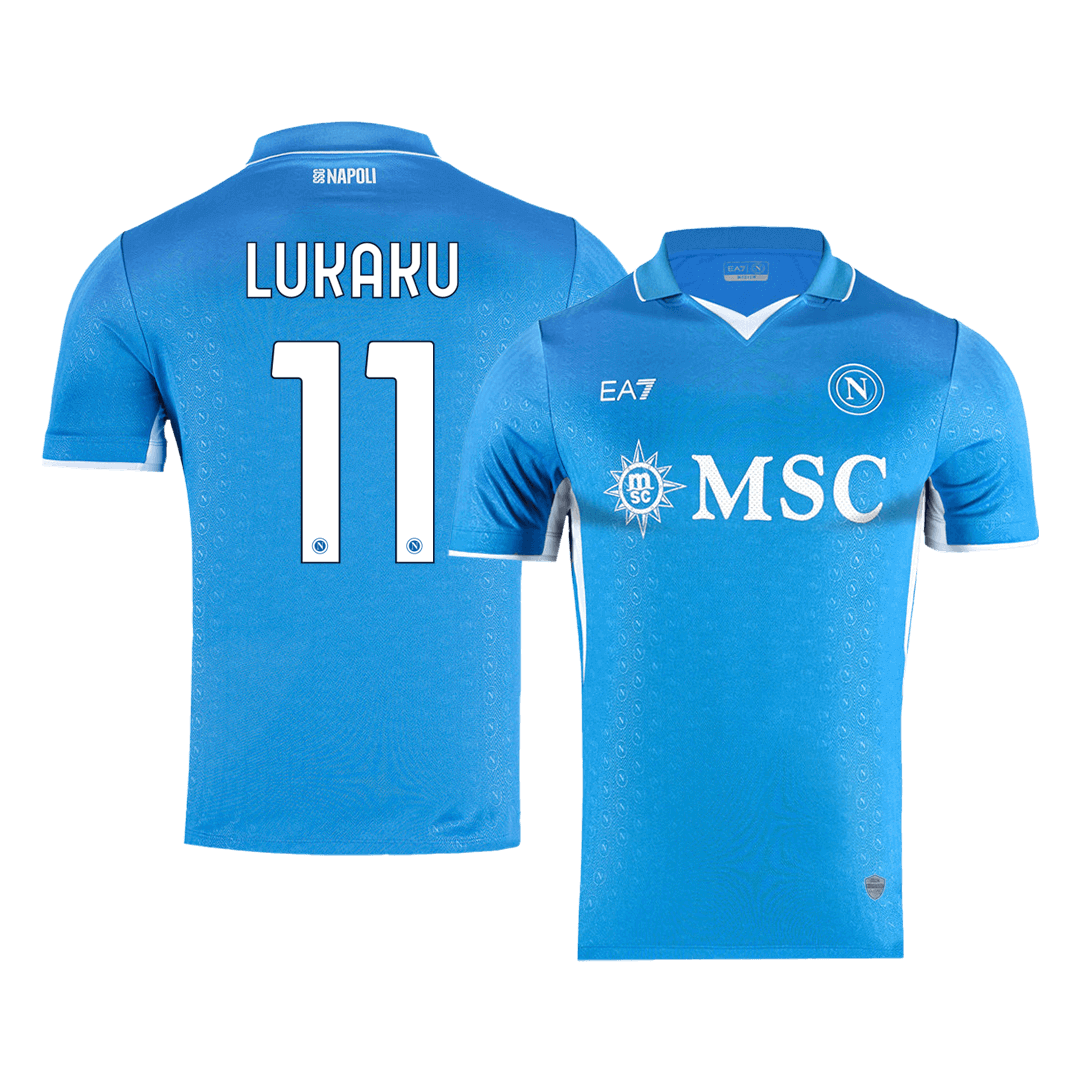 Soccer Kits Authentic LUKAKU #11 Napoli Home Soccer Jersey 2024/25