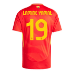Maillot de football domicile Espagne LAMINE YAMAL #19 Euro 2024