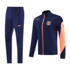 Soccer Kits 25/26 Barcelona Training Jacket Kit(Jacket+Pants) Navy&Orange