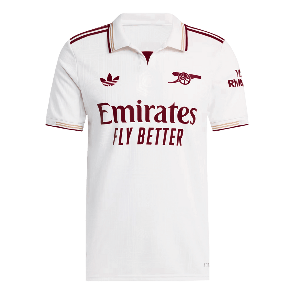 Soccer Kits Authentic Arsenal Third Away Soccer Jersey 2025/26 White