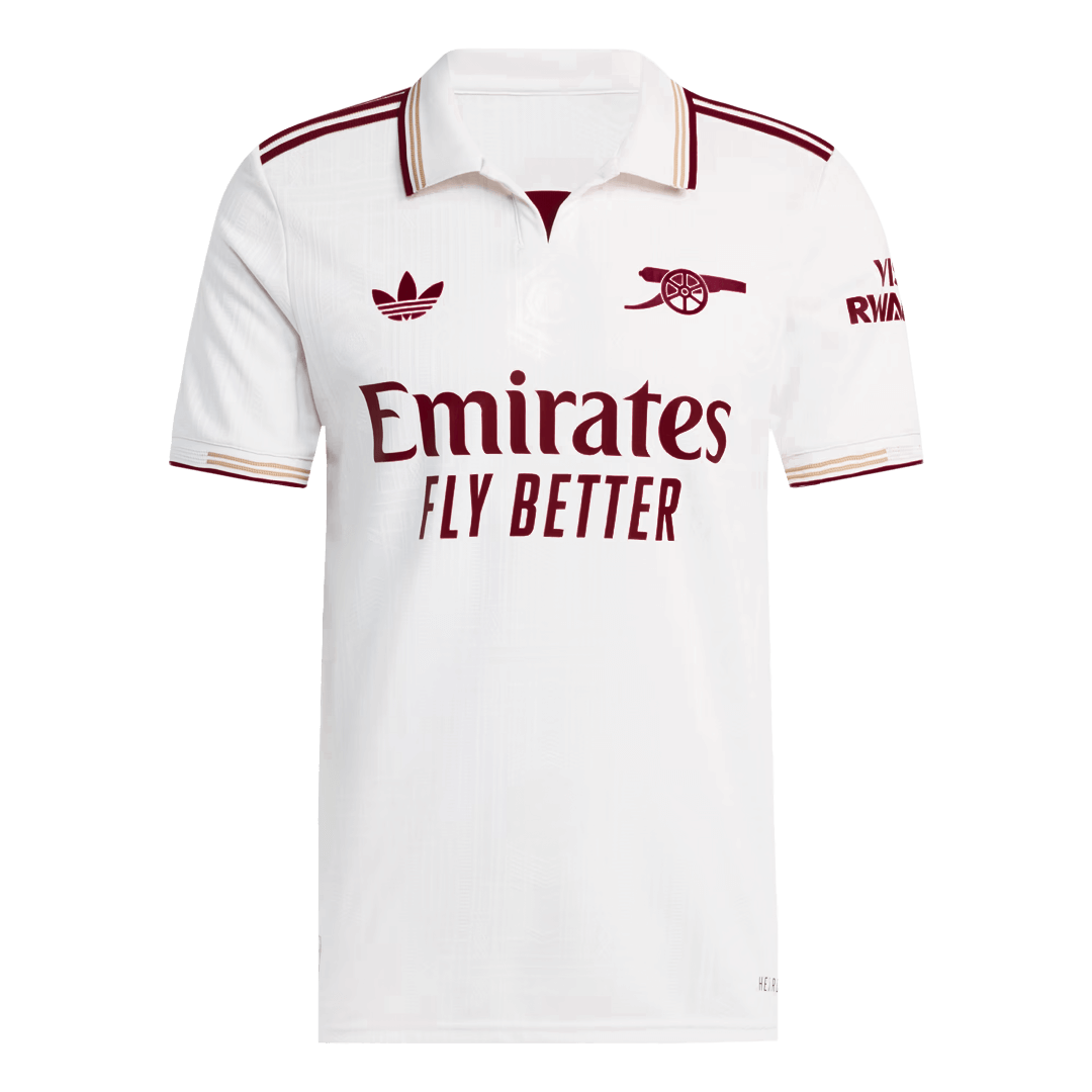 Soccer Kits Authentic Arsenal Third Away Soccer Jersey 2025/26 White