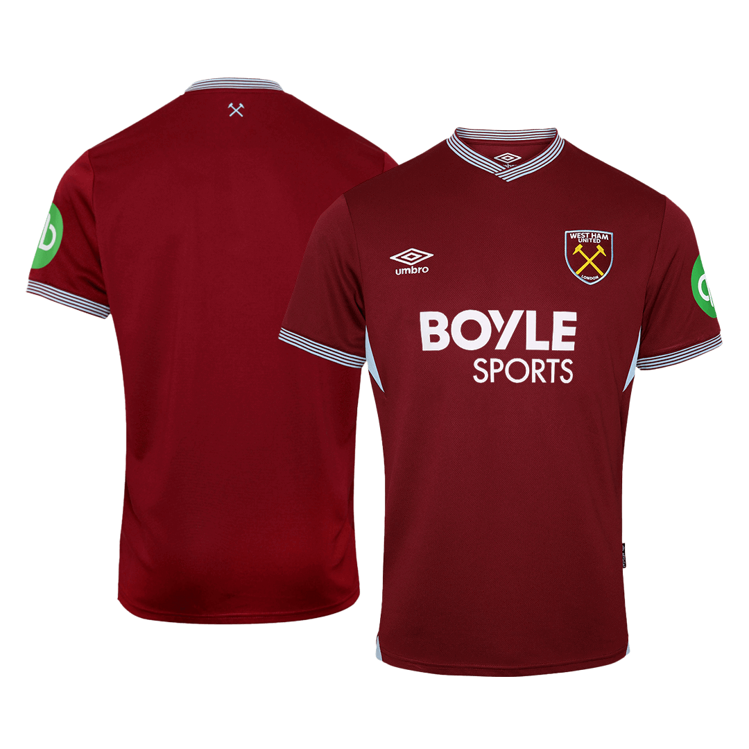 Kits de fútbol West Ham United Home Soccer Jersey 2025/26 Rojo