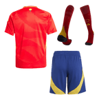 Kits de fútbol para niños: Camiseta local de España (camiseta, pantalón corto y calcetines) para la Eurocopa 2024