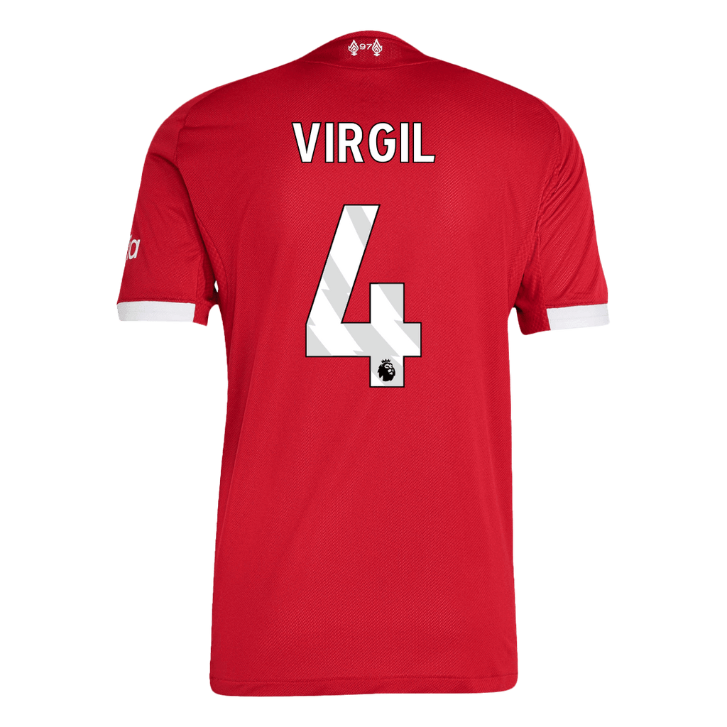 Soccer Kits Authentic VIRGIL #4 Liverpool Home Soccer Jersey 2025/26 Red