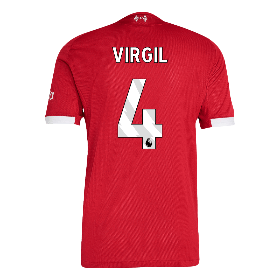 Soccer Kits Authentic VIRGIL #4 Liverpool Home Soccer Jersey 2025/26 Red