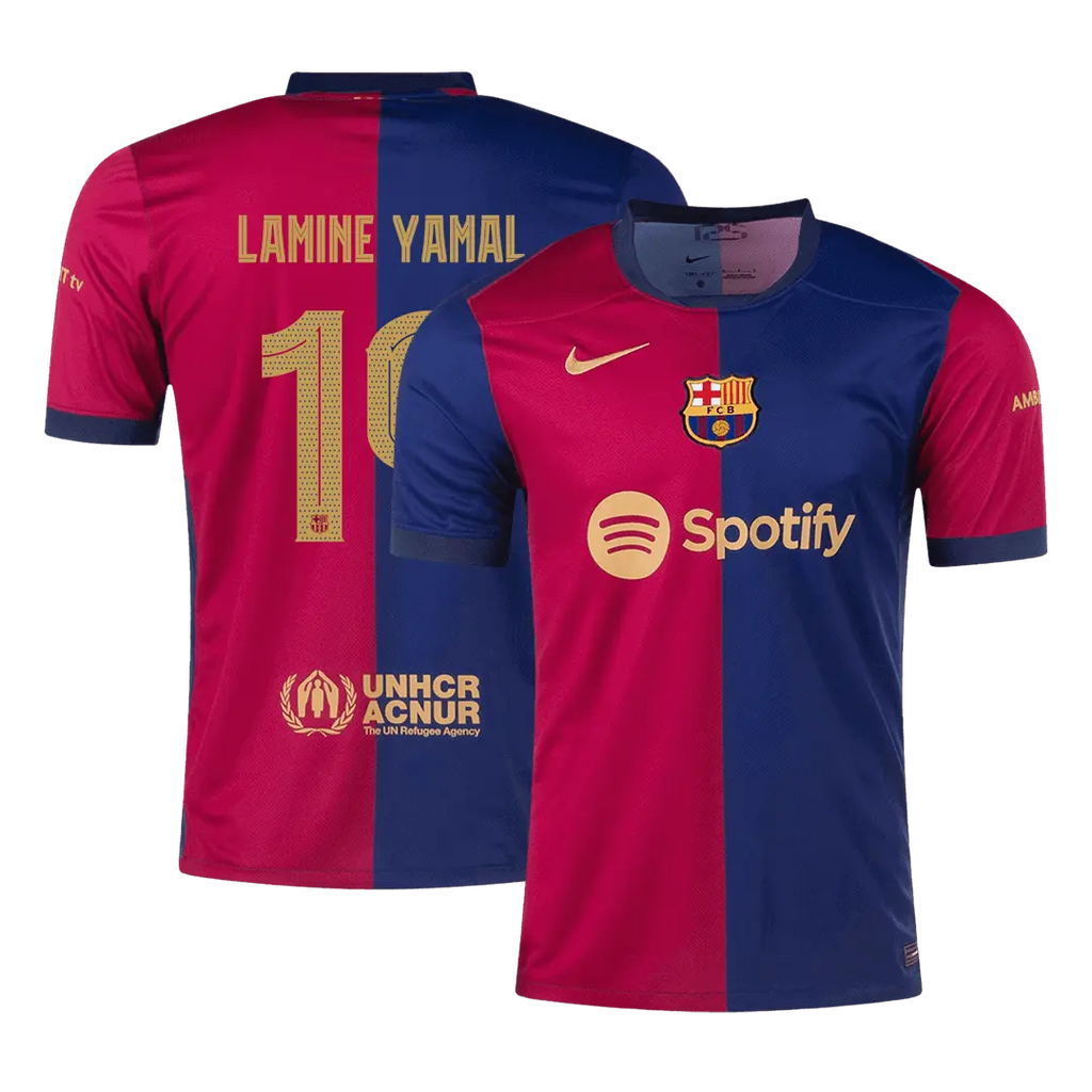 Camiseta de fútbol LAMINE YAMAL #19 del Barcelona 2024/25 - UCL
