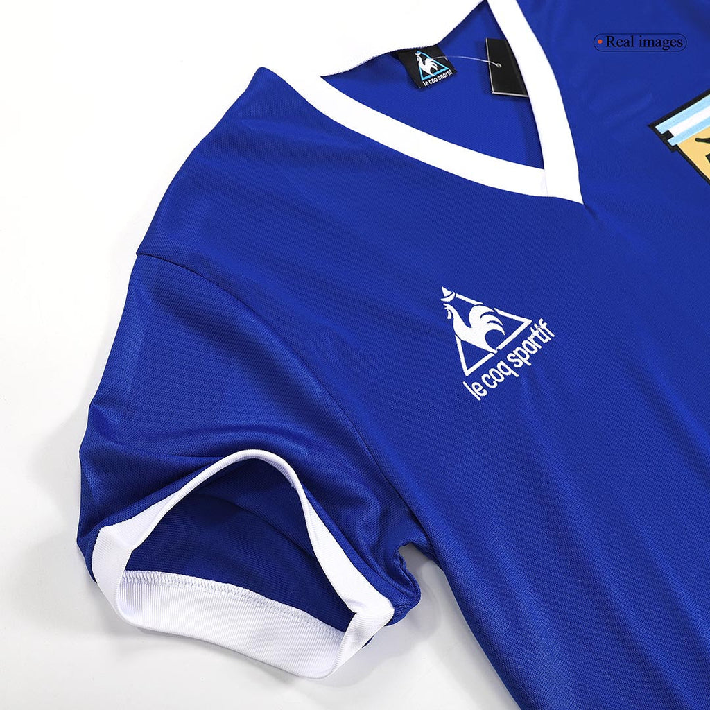 Camiseta de fútbol retro de visitante de Argentina de 1986