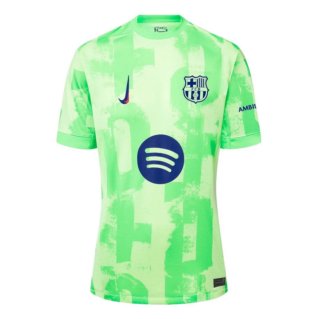 Soccer Kits Barcelona Third Away Football Shirt Kit(Shirt+Shorts) 2024/25 - UCL (Spotify Logo Without Text)