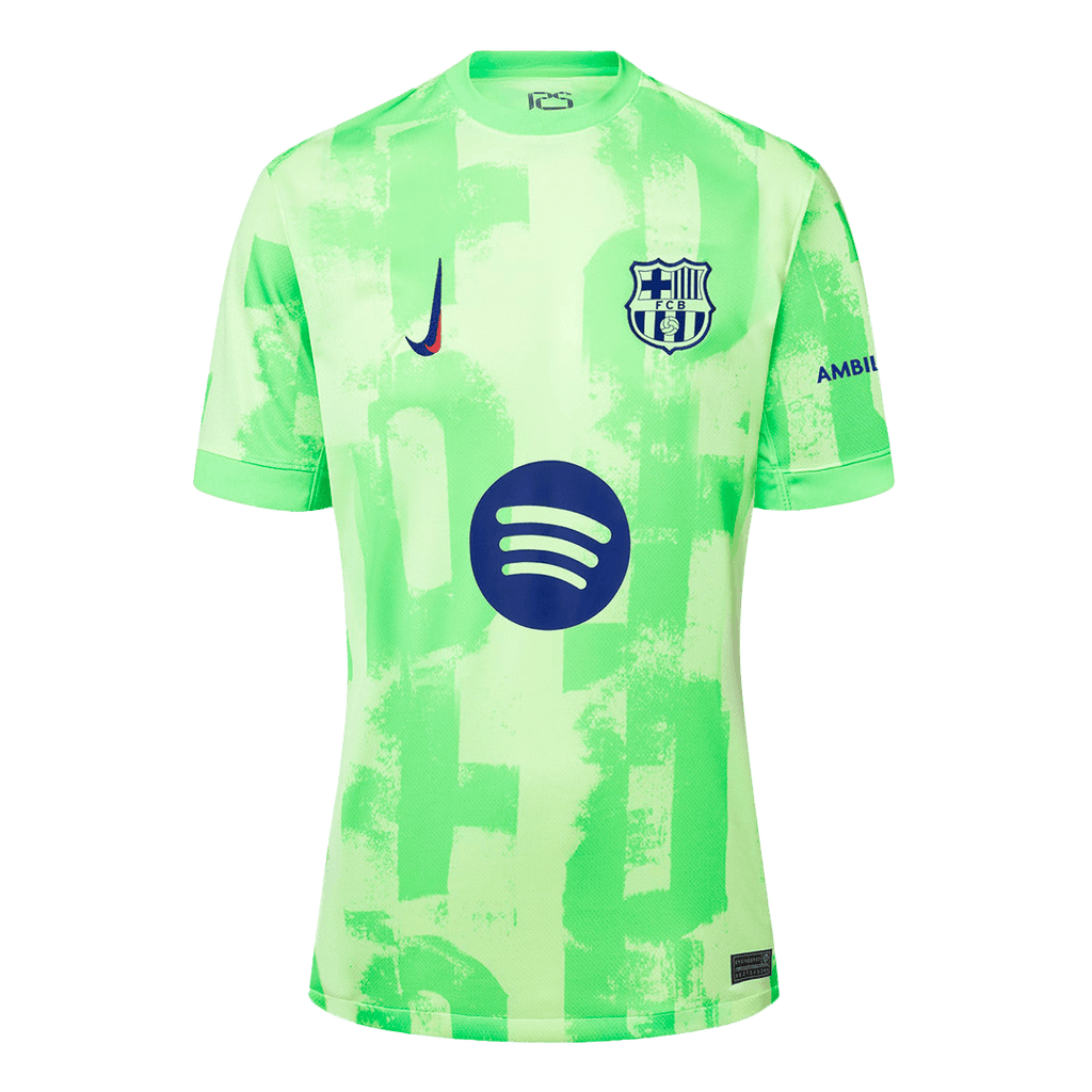 Maillot de football GAVI #6 Barcelone Third Extérieur 2024/25 - UCL£¨Logo Spotify sans texte£©