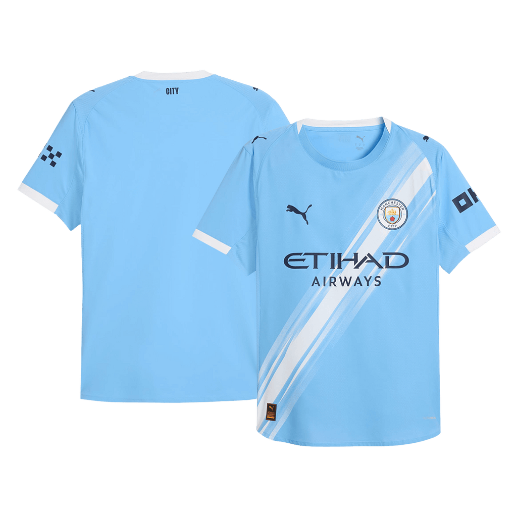 Soccer Kits Authentic Manchester City Home Soccer Jersey 2025/26 Blue
