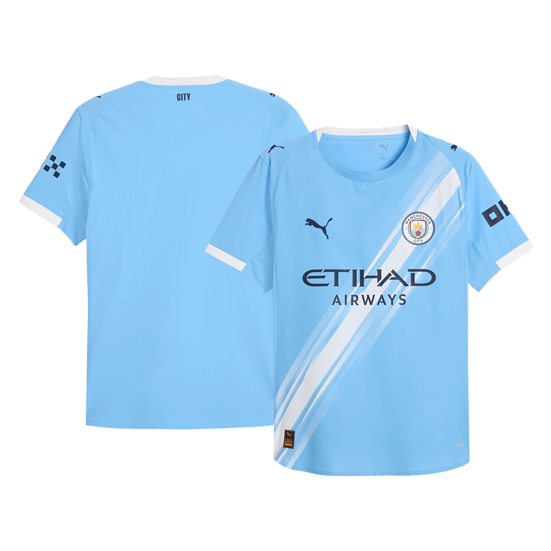 Soccer Kits Authentic Manchester City Home Soccer Jersey 2025/26 Blue