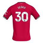 Kits de fútbol ŠEŠKO #30 Manchester United Home Soccer Jersey 2025/26 Rojo