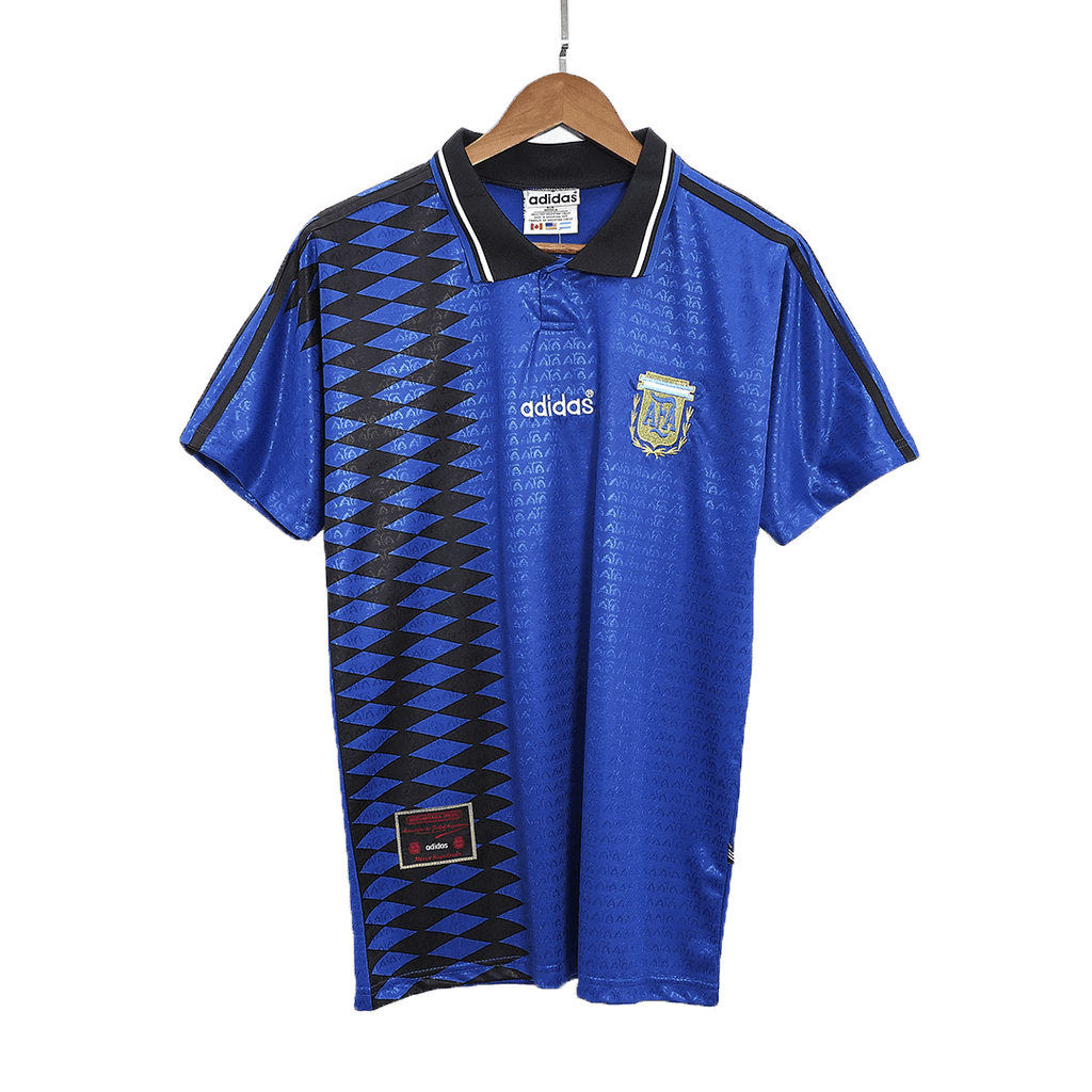 Camiseta de fútbol retro de visitante de Argentina de 1994
