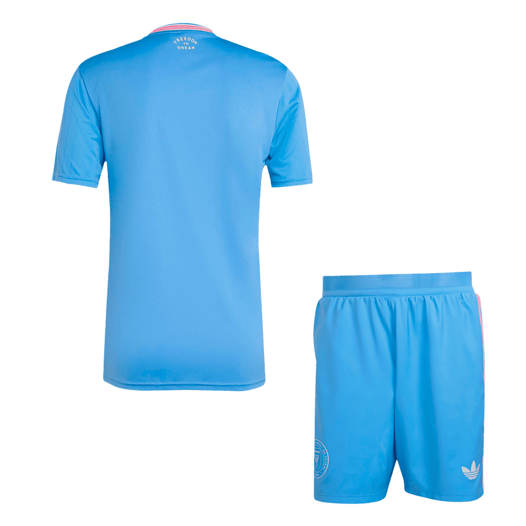 Maillot de football Inter Miami Third Extérieur (Maillot + Short) 2025 Bleu