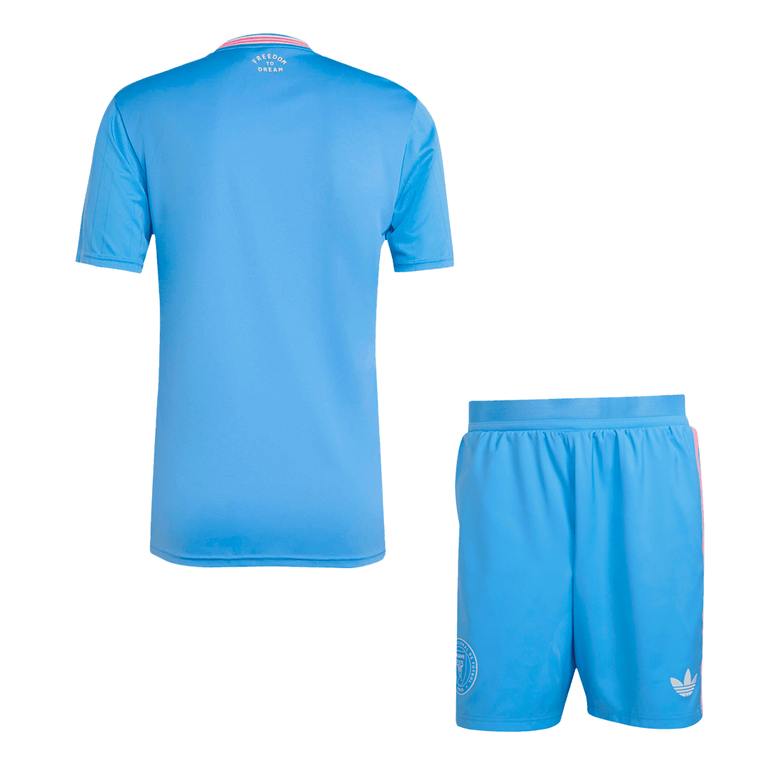Maillot de football Inter Miami Third Extérieur (Maillot + Short) 2025 Bleu