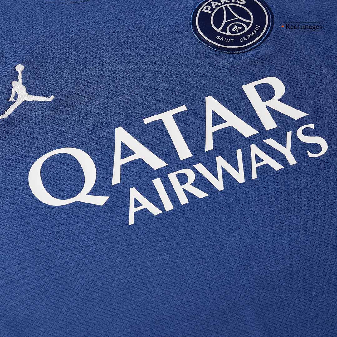 Camiseta de fútbol de manga larga de visitante del PSG 2024/25 azul marino
