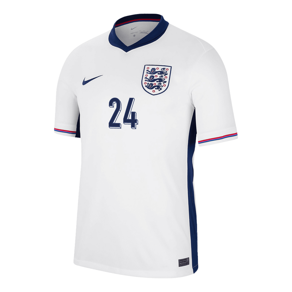 Kits de fútbol PALMER #24 Camiseta de fútbol local de Inglaterra Eurocopa 2024