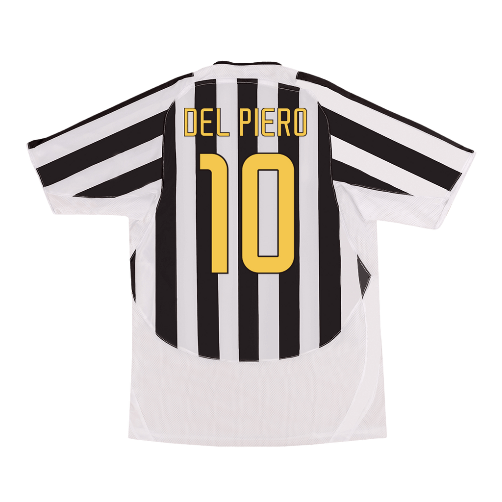 Kits de fútbol Retro DEL PIERO #10 2003/04 Juventus Home Soccer Jersey