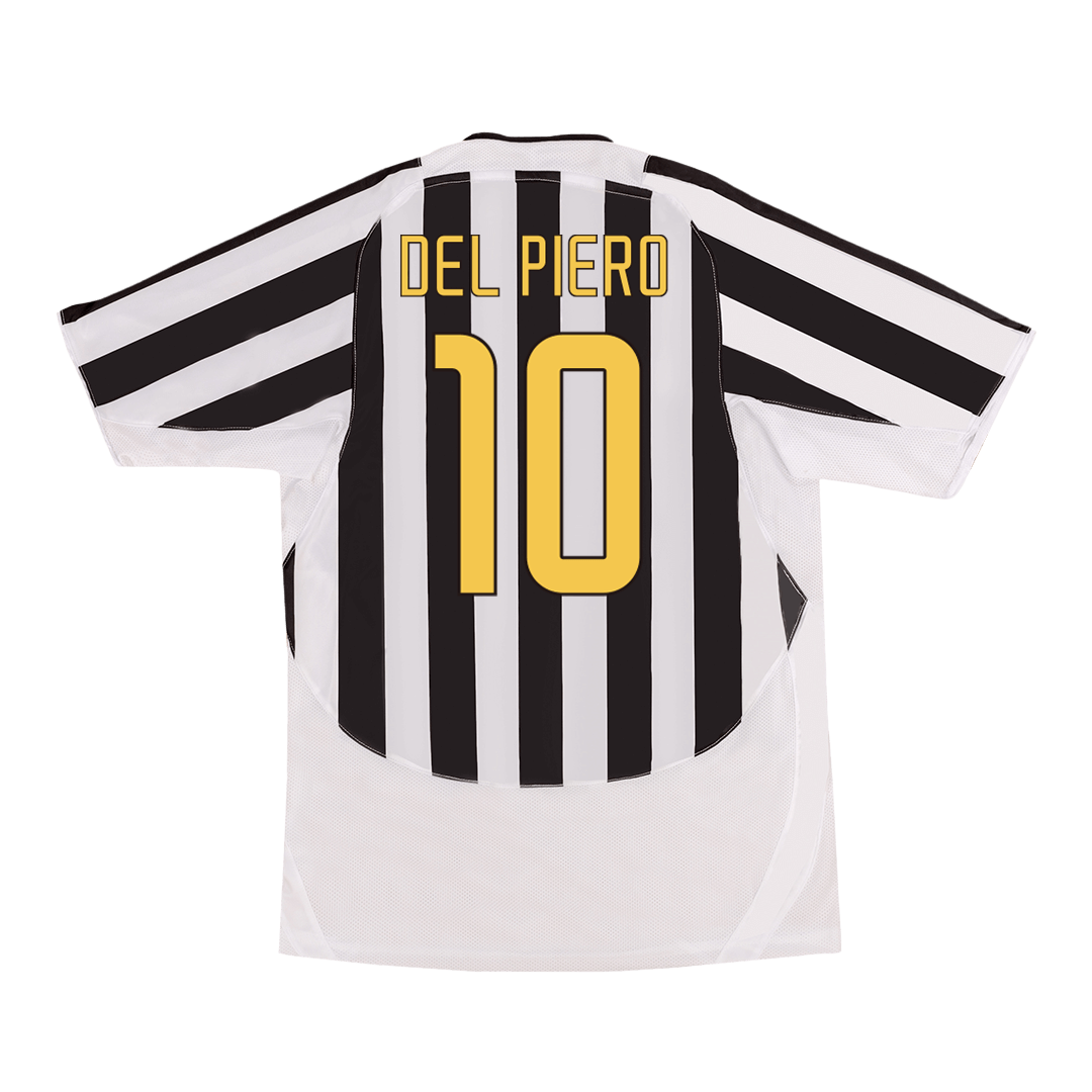 Kits de fútbol Retro DEL PIERO #10 2003/04 Juventus Home Soccer Jersey
