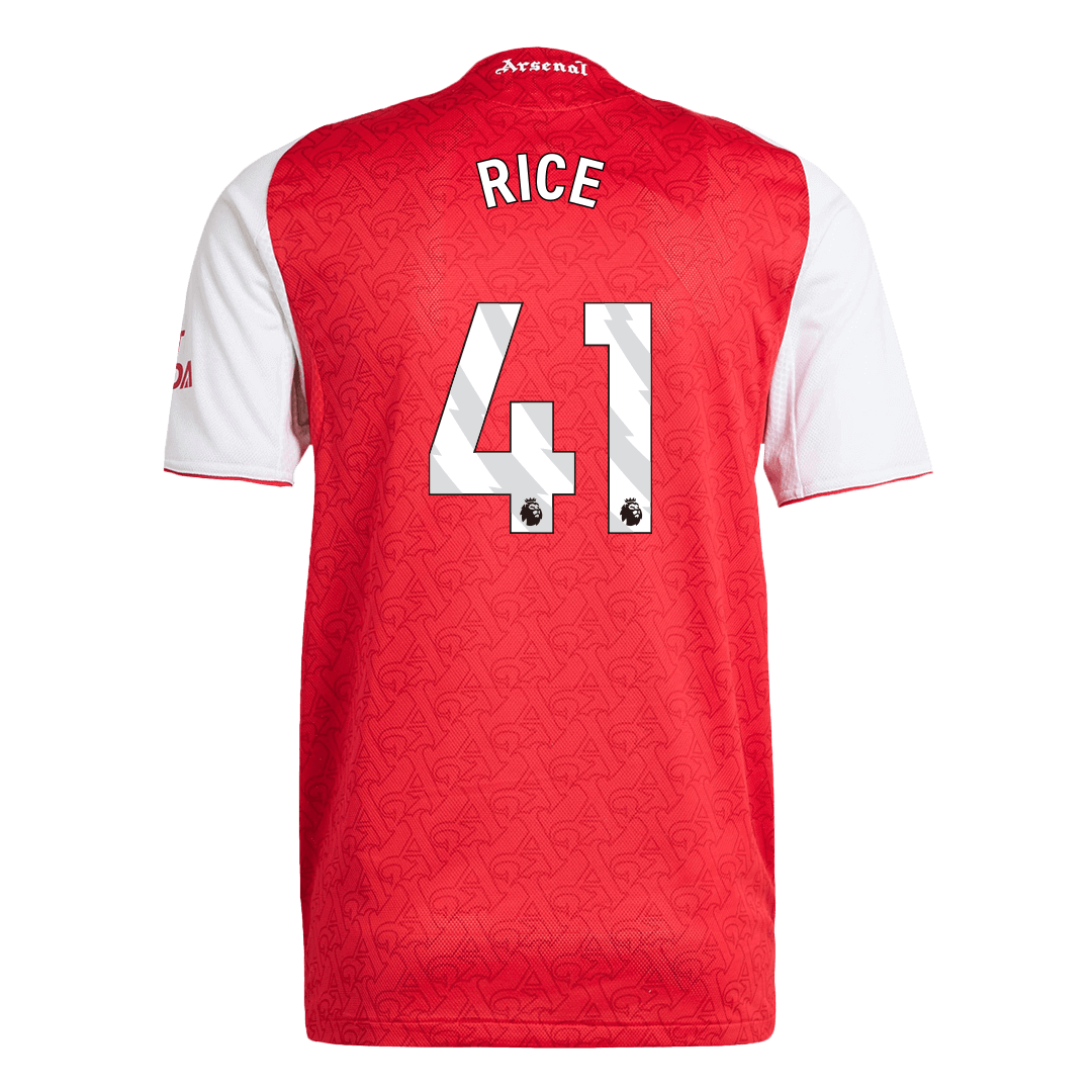 Soccer Kits Authentic RICE #41 Arsenal Home Soccer Jersey 2025/26 Red