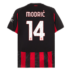 Maillot de football MODRIĆ #14 AC Milan Domicile 2025/26 Rouge et Noir