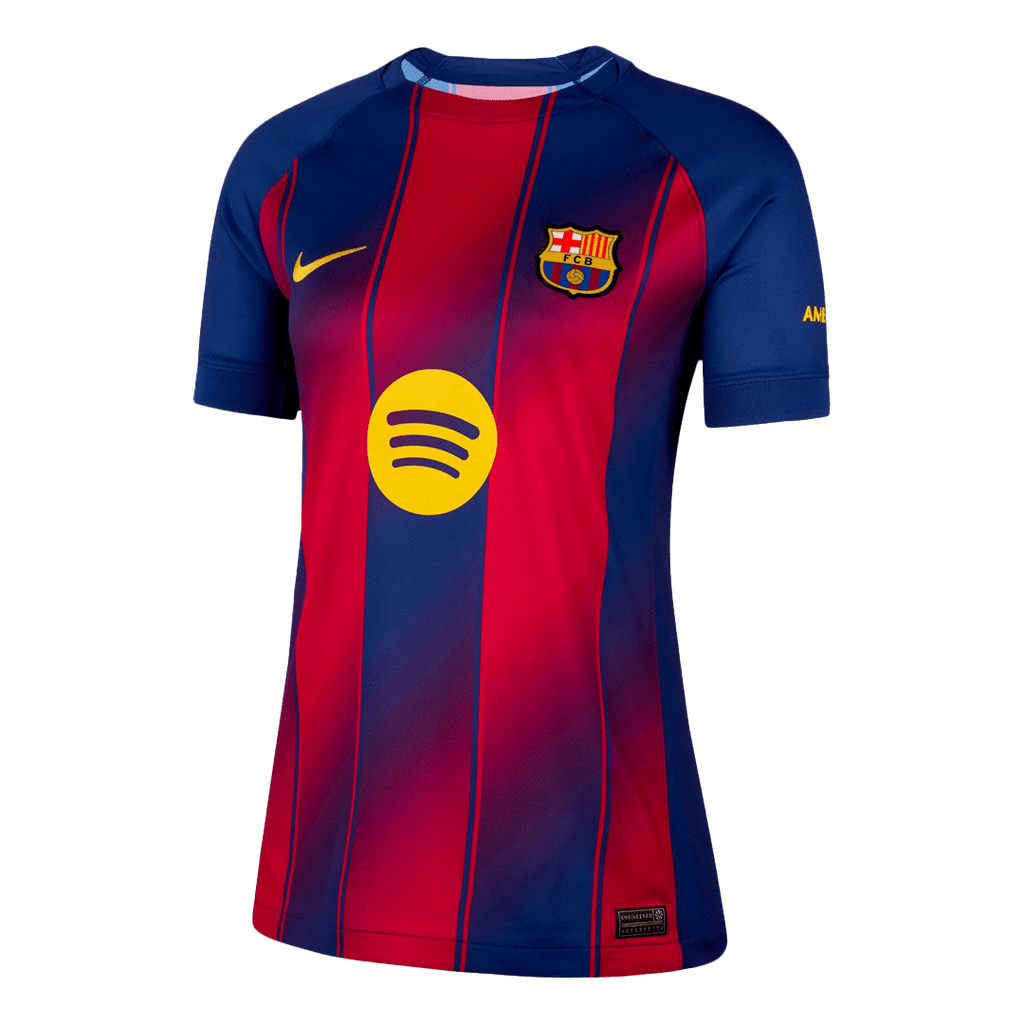 Maillot de football domicile Barcelone 2025/26 bleu et rouge pour femme
