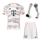 Soccer Kits Bayern Munich Away Soccer Jersey Kit(Jersey+Shorts+Socks) 2025/26 White