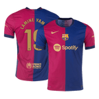 Soccer Kits Authentic  LAMINE YAMAL #19 Barcelona Home Football Shirt 2024/25- - old sponsor