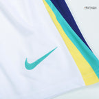 Kits de fútbol: Camiseta de fútbol visitante de Brasil para niños (camiseta, pantalones cortos y calcetines) Copa América 2024