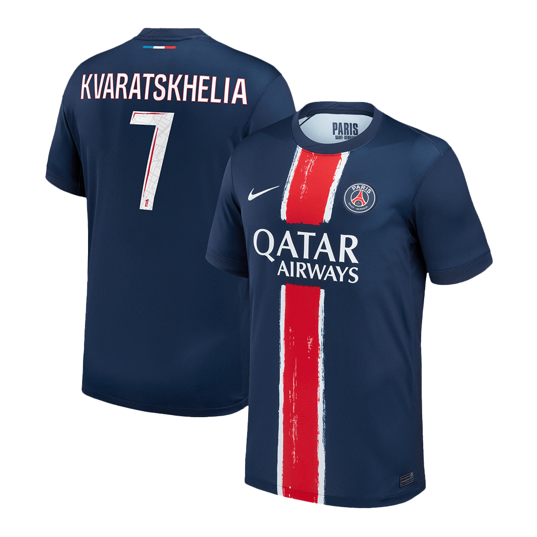 Maillot de football KVARATSKHELIA #7 PSG Domicile 2024/25