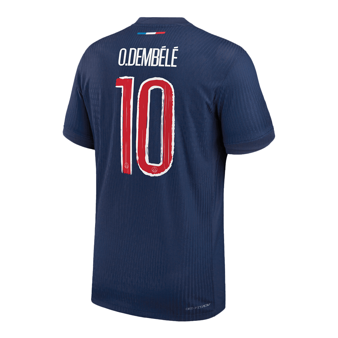Soccer Kits Authentic O.DEMBÉLÉ #10 PSG Home Soccer Jersey 2024/25 Navy - UCL