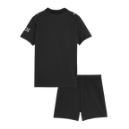 Camiseta de visitante del Manchester City para niño (camiseta y pantalón corto) 2025/26, color negro